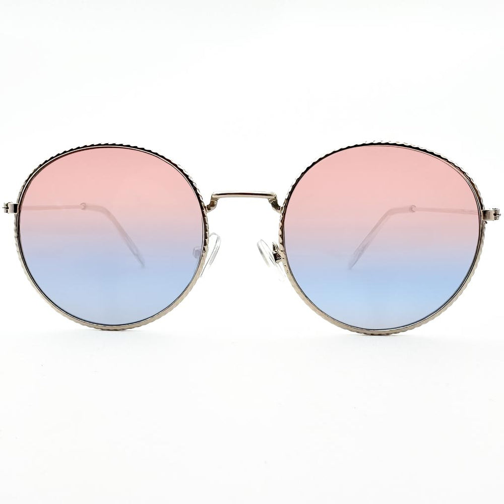 Beverly - occhiale donna rotondo rosa-blu
