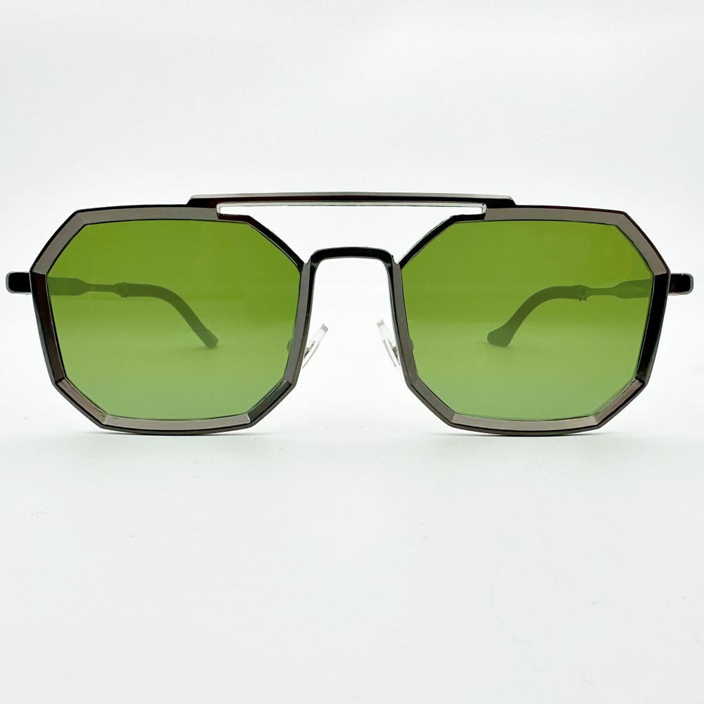 Mykonos - occhiale uomo ottagonale verde