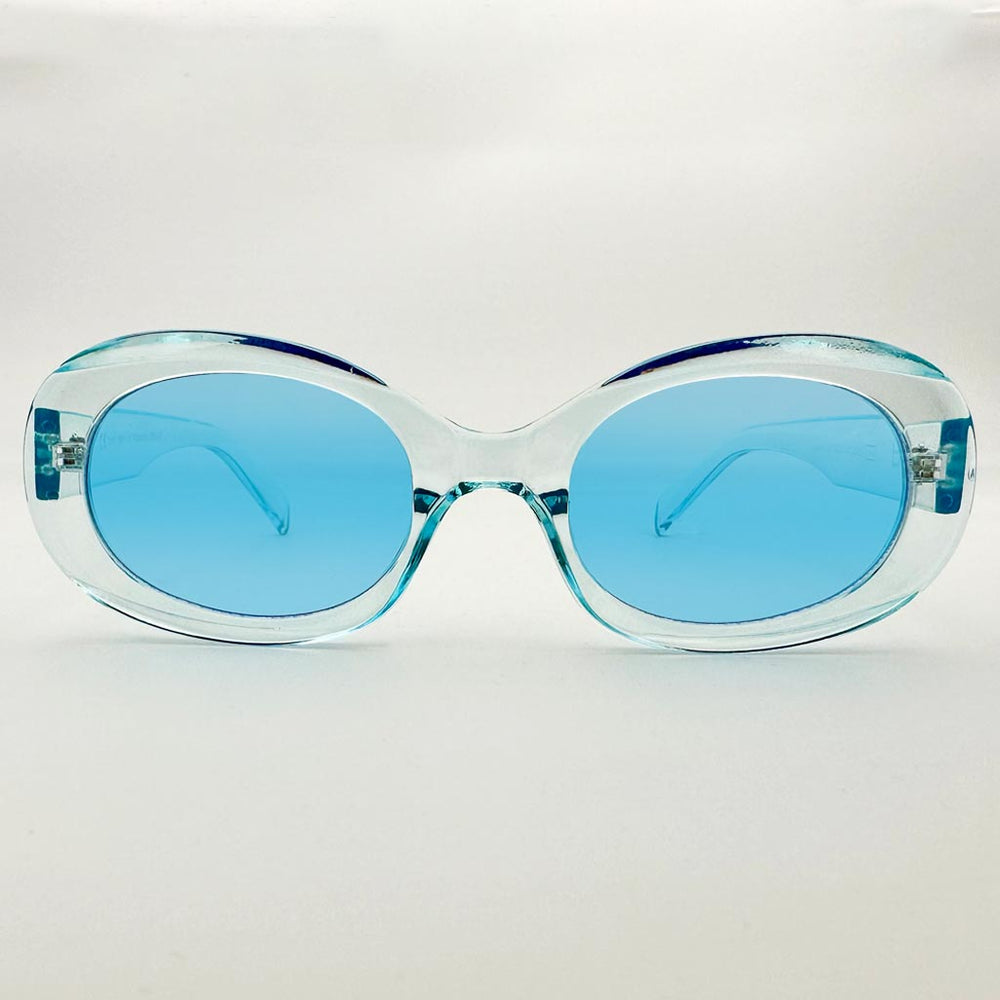 Olimpia - occhiale donna ovale azzurro